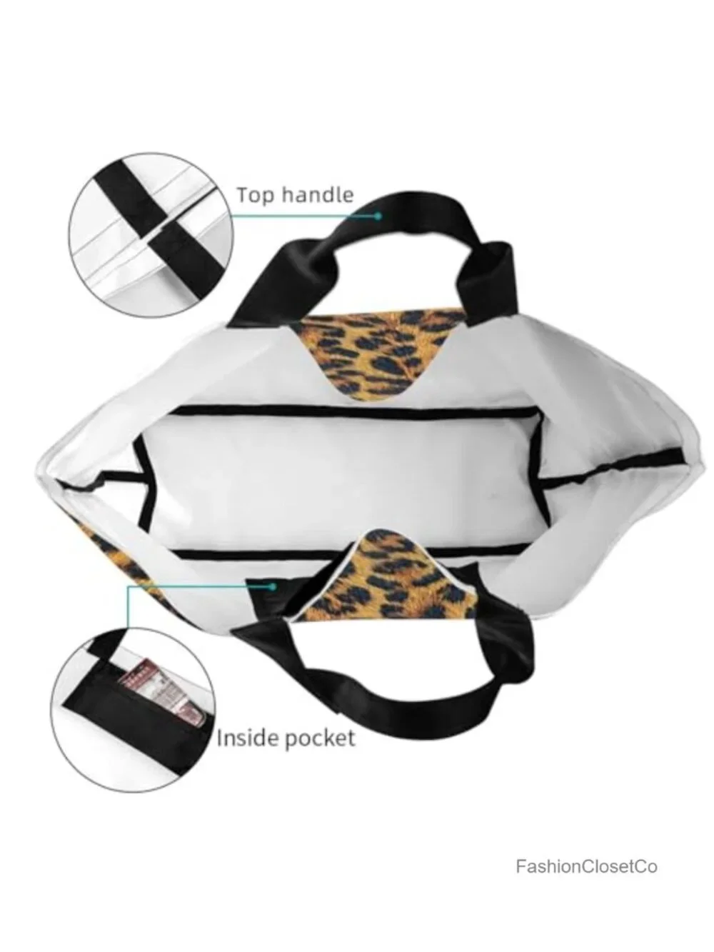 Canvas Tote Bag for Women Reusable Grocery Bag with Inner Pocket Casual